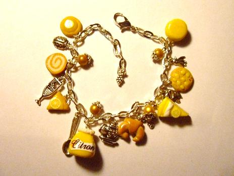 Bracelet citron gourmand, p&eacute;tillant!!!